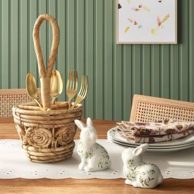 Easter Stoneware Bunny Salt and Pepper Shaker Set